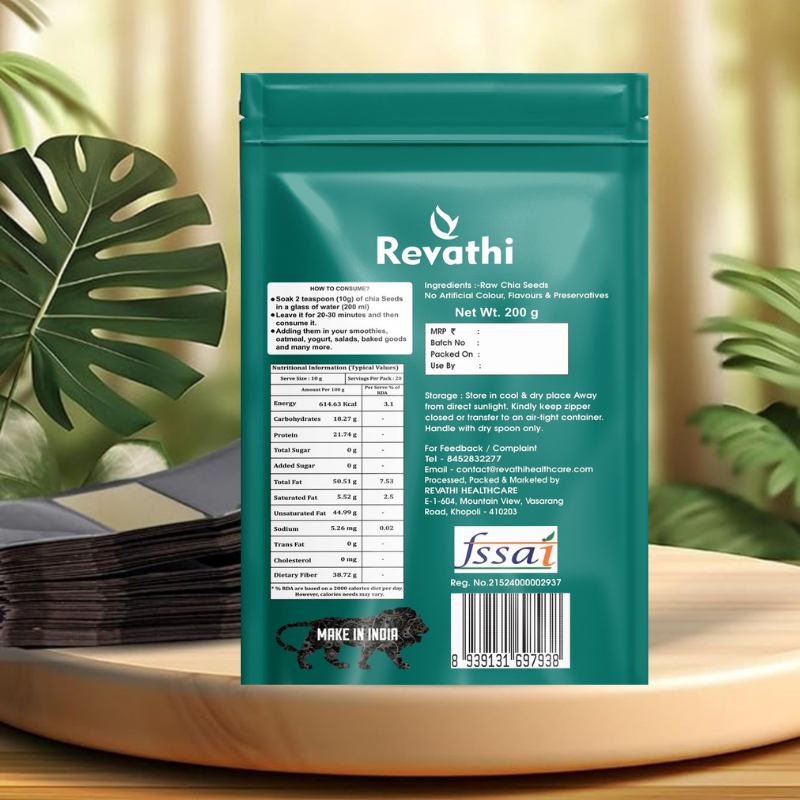 Revthi Product packages back